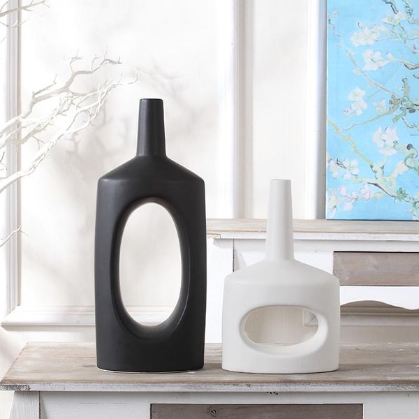 vases nordic modern minimalist ceramic white and black creative vase fashion home accessories abstract ornaments crafts gifts
vases nordic modern minimalist ceramic white and black creative vase fashion home accessories abstract ornaments crafts gifts