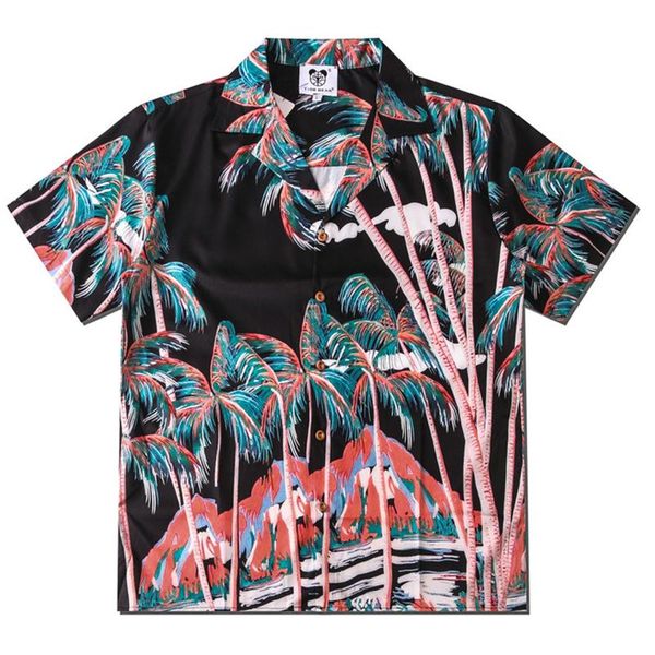 men's casual shirts hawaiian shirt stand collar printing cool thin men dress clothing summer short sleeves, White;black
men's casual shirts hawaiian shirt stand collar printing cool thin men dress clothing summer short sleeves, White;black