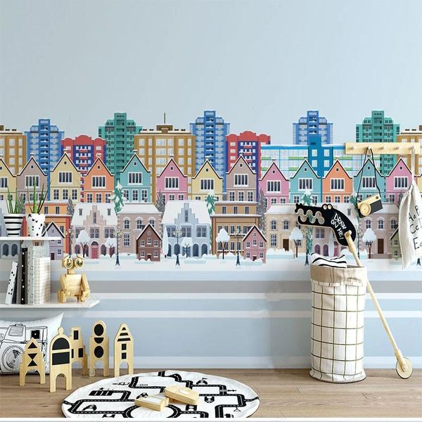 wallpapers custom 3d wall muralurban architecture illustration children's room background paper self-adhesive waterproof stickers
wallpapers custom 3d wall muralurban architecture illustration children's room background paper self-adhesive waterproof stickers