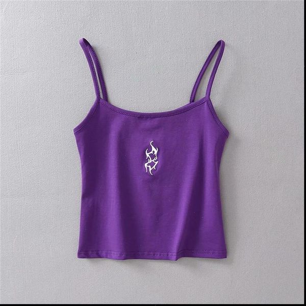 summer new fashion casual totem embroidered camisole female, street thin solid color sling female drop shipping, White
summer new fashion casual totem embroidered camisole female, street thin solid color sling female drop shipping, White
