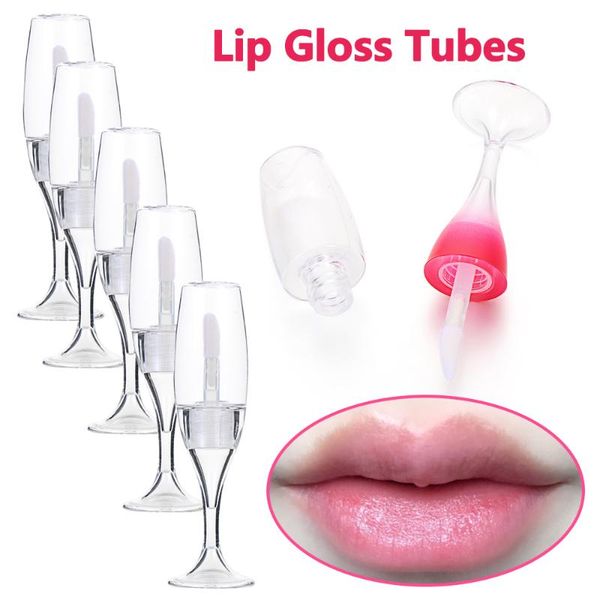5pcs empty lip gloss tube clear wine shaped lipstick base bottle clear lip gloss cosmetic container refillable makeup tool
5pcs empty lip gloss tube clear wine shaped lipstick base bottle clear lip gloss cosmetic container refillable makeup tool