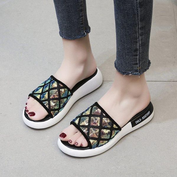 slippers 2021 women's flip flops summer women platform outdoor open-toed comfortable beach sandals fasion female, Black
slippers 2021 women's flip flops summer women platform outdoor open-toed comfortable beach sandals fasion female, Black