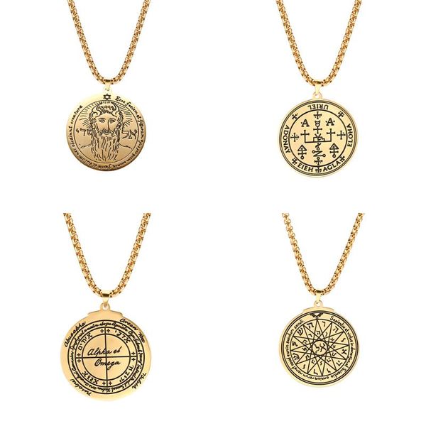 pendant necklaces eueavan 5pcs/lot raphael samael key of solomon star david stainless steel necklace roundness women men, Silver
pendant necklaces eueavan 5pcs/lot raphael samael key of solomon star david stainless steel necklace roundness women men, Silver