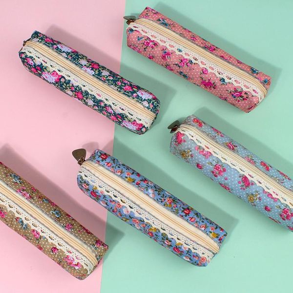 pencil bags 1pc creative case floral polka dot canvas bag office school supplies stationery students cute pencilcase
pencil bags 1pc creative case floral polka dot canvas bag office school supplies stationery students cute pencilcase