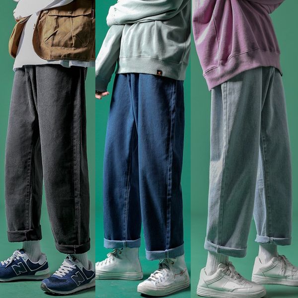 solid washed casual plus size jeans pants for men 3 colors high waist denim jeans loose pants wide leg baggy jeans homme ltpn, Blue
solid washed casual plus size jeans pants for men 3 colors high waist denim jeans loose pants wide leg baggy jeans homme ltpn, Blue