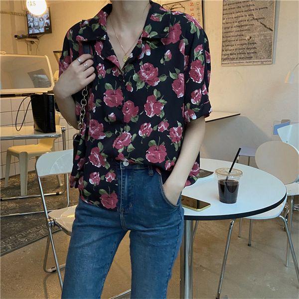women's hoodies & sweatshirts hzirip retro chiffon soft floral florals chic short sleeves thin vintage summer office lady femme all the, Black
women's hoodies & sweatshirts hzirip retro chiffon soft floral florals chic short sleeves thin vintage summer office lady femme all the, Black