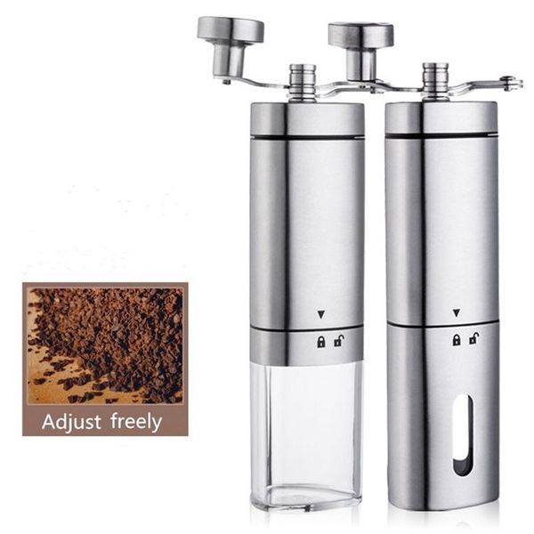 manual coffee grinder stainless steel adjustable coffee bean nuts mill with safety bolt easy to clean kiitchen tools
manual coffee grinder stainless steel adjustable coffee bean nuts mill with safety bolt easy to clean kiitchen tools