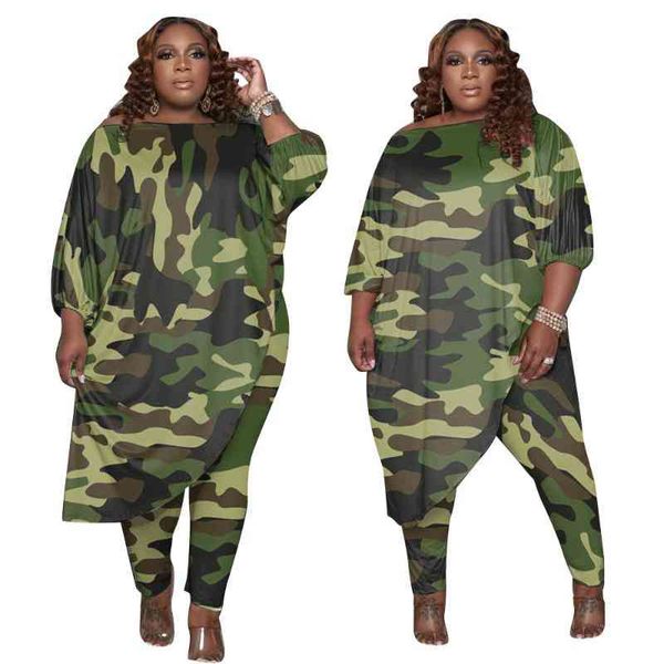 Casual Dresses Autumn Style Trendy Plus Size Women Clothing Tracksuit Womens Long Loose Camouflage Oblique Shoulder Wholesale Drop CVVN, Black;gray
Casual Dresses Autumn Style Trendy Plus Size Women Clothing Tracksuit Womens Long Loose Camouflage Oblique Shoulder Wholesale Drop CVVN, Black;gray