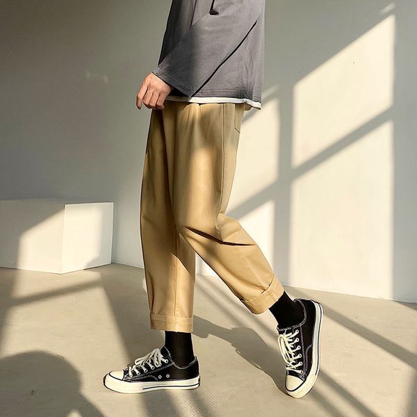 2021 autumn cotton casual men's fashion solid color retro straight pants men streetwear hip-hop drawstring trousers mens ovye, Black
2021 autumn cotton casual men's fashion solid color retro straight pants men streetwear hip-hop drawstring trousers mens ovye, Black