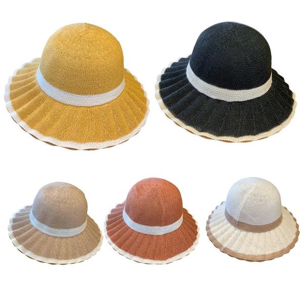 wide brim hats 1 piece summer hat uv isolation flat golfing corrugated colors visor with four seasons, Blue;gray
wide brim hats 1 piece summer hat uv isolation flat golfing corrugated colors visor with four seasons, Blue;gray