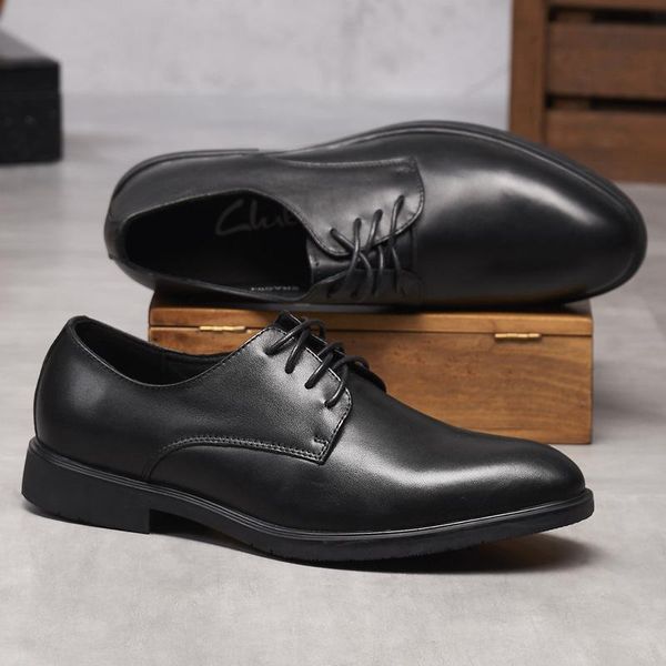dress shoes the summer of 2021 business suit men's leather with wear-resisting pointed male, Black
dress shoes the summer of 2021 business suit men's leather with wear-resisting pointed male, Black