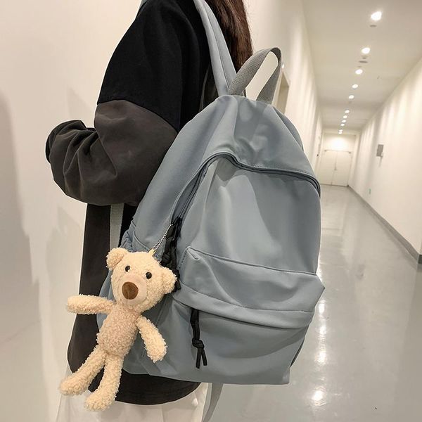backpack hocodo simple solid color female waterproof nylon women student schoolbag for teenage girls travel bag mochila
backpack hocodo simple solid color female waterproof nylon women student schoolbag for teenage girls travel bag mochila
