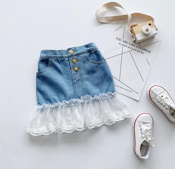 1-6y baby girls summer clothing infant kids baby girl denim lace patchwork skirts fishtail ruffle princess bottoms trumpet, Blue
1-6y baby girls summer clothing infant kids baby girl denim lace patchwork skirts fishtail ruffle princess bottoms trumpet, Blue