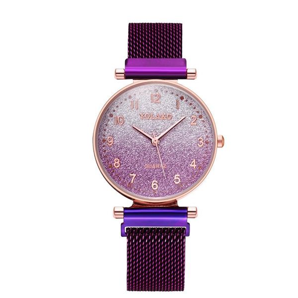 wristwatches women watches magnet buckle gradient starry sky watch luxury ladies stainless steel quartz clock montre femme 2021, Slivery;brown
wristwatches women watches magnet buckle gradient starry sky watch luxury ladies stainless steel quartz clock montre femme 2021, Slivery;brown