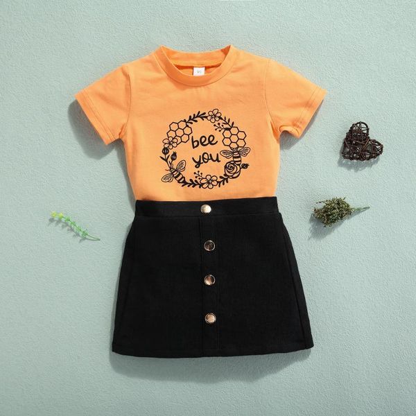 clothing sets 2pcs toddler girls summer clothes kids set short sleeve wreath letter print + button skirt 18m-6y, White
clothing sets 2pcs toddler girls summer clothes kids set short sleeve wreath letter print + button skirt 18m-6y, White