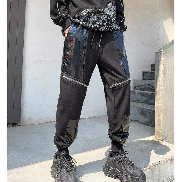 men's pants big pocket cargo harem casual trousers male hip hop men jogger sweatpants fashion streetwear oversized, Black
men's pants big pocket cargo harem casual trousers male hip hop men jogger sweatpants fashion streetwear oversized, Black