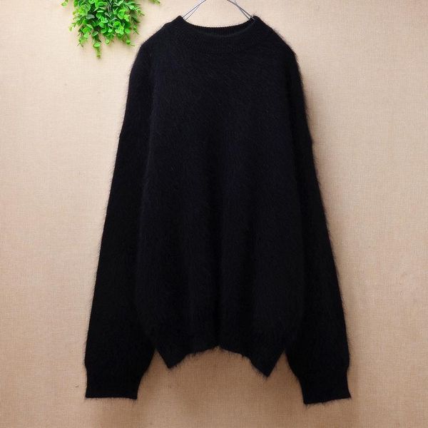 women's sweaters ladies women fashion hairy fluffy mink cashmere knitted black loose pullover angora fur winter jumper sweater pull t, White;black
women's sweaters ladies women fashion hairy fluffy mink cashmere knitted black loose pullover angora fur winter jumper sweater pull t, White;black