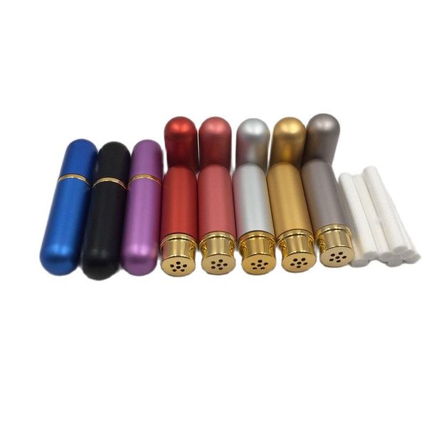 6pcs/lot essential oil aluminum blank nasal inhalers tubes aromatherapy with cotton wicks
6pcs/lot essential oil aluminum blank nasal inhalers tubes aromatherapy with cotton wicks