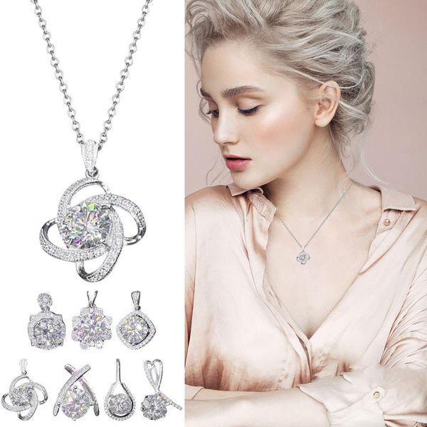 chains elegant wild flower zircon necklace hearts and arrows pendant for women wedding party accesorios mujer collier, Silver
chains elegant wild flower zircon necklace hearts and arrows pendant for women wedding party accesorios mujer collier, Silver