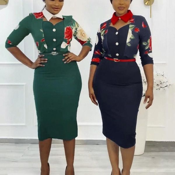 casual dresses office for ladies formal bodycon floral printed high waisted turn down collar elegant business work wear dress midi, Black;gray
casual dresses office for ladies formal bodycon floral printed high waisted turn down collar elegant business work wear dress midi, Black;gray