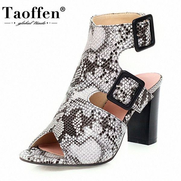 taoffen snakeskin pattern women sandals fashion open toe buckle shoes women square heel vintage party footwear size 34 43 designe z6w7#, Black
taoffen snakeskin pattern women sandals fashion open toe buckle shoes women square heel vintage party footwear size 34 43 designe z6w7#, Black