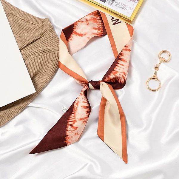 scarves simple classical painted print silk scarf polyester letter skinny small bag handle decorate neckchief headscarf shawls, Blue;gray
scarves simple classical painted print silk scarf polyester letter skinny small bag handle decorate neckchief headscarf shawls, Blue;gray