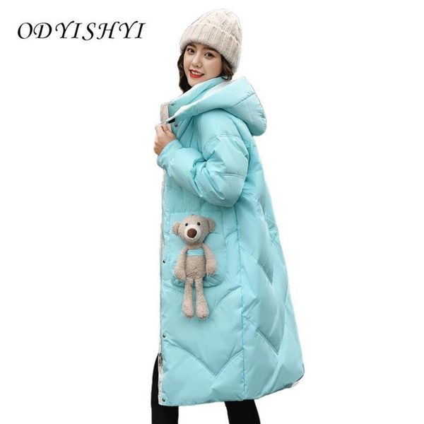 women's down & parkas mid long puffer et female parka winter 2021 korean fashion white duck coat hooded thicken overcoat women feather, Black
women's down & parkas mid long puffer et female parka winter 2021 korean fashion white duck coat hooded thicken overcoat women feather, Black