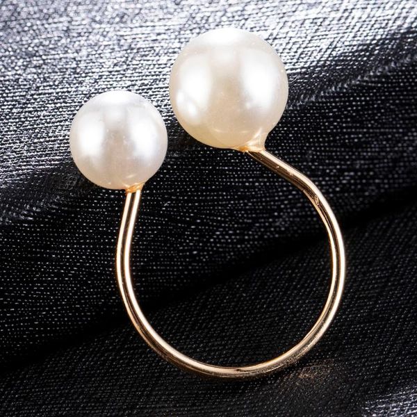 cluster rings korean u-shaped opening ring adjustable imitation pearls elegant lady party for women valentines day gift fashion jewerly, Golden;silver
cluster rings korean u-shaped opening ring adjustable imitation pearls elegant lady party for women valentines day gift fashion jewerly, Golden;silver