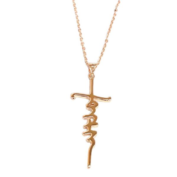 chains 1 pcs faith necklace stainless steel alphabet religious cross neck jewelry gift for christian hanging gold silver color
chains 1 pcs faith necklace stainless steel alphabet religious cross neck jewelry gift for christian hanging gold silver color