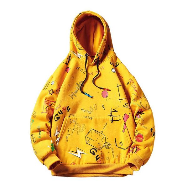 men's hoodies & sweatshirts hip hop harajuku men graffiti printed womenstreetwear oversize casual cotton pullover clothes, Black
men's hoodies & sweatshirts hip hop harajuku men graffiti printed womenstreetwear oversize casual cotton pullover clothes, Black