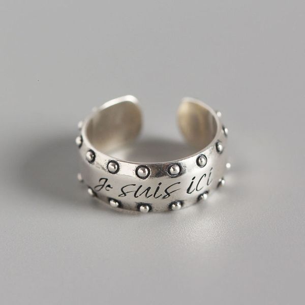 tyj0229 south us punk style ring s925 silver lettering round bead ring
tyj0229 south us punk style ring s925 silver lettering round bead ring
