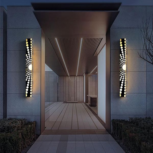 outdoor wall lamps light ip65 waterproof imitation marble stainless steel lamp garden porch sconce lighting 110v 220v luminaire