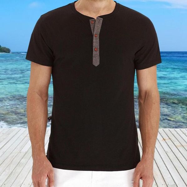 men's t-shirts henley mens t-shirt short sleeve button placket solid color round neck summer breathable for men casual homme camisetas, White;black
men's t-shirts henley mens t-shirt short sleeve button placket solid color round neck summer breathable for men casual homme camisetas, White;black