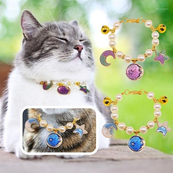 cat costumes pet star pearl necklace neck ornament dog bell collar fashion jewelry decoration accessories1
cat costumes pet star pearl necklace neck ornament dog bell collar fashion jewelry decoration accessories1