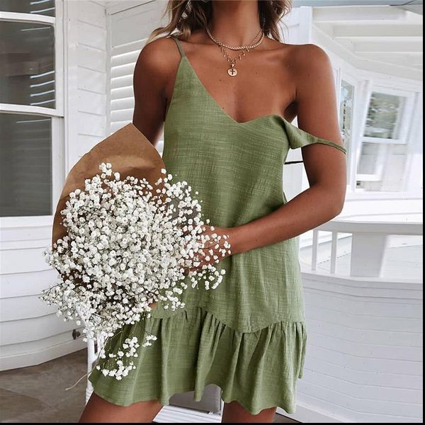 spaghetti strap ruffle dress women summer dress 2021 cotton linen vestidos shift green dresses off shoulder mini sundress, Black;gray
spaghetti strap ruffle dress women summer dress 2021 cotton linen vestidos shift green dresses off shoulder mini sundress, Black;gray