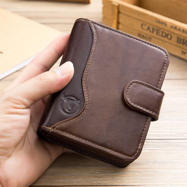 bullcaptain genuine leather men wallet fashion coin purse card holder rfid wallet men portomonee male clutch zipper clamp money
bullcaptain genuine leather men wallet fashion coin purse card holder rfid wallet men portomonee male clutch zipper clamp money