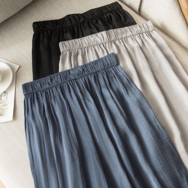 women's pants & capris women solid color loose thin section 2021 high elastic waist vintage soft stretch style bottom pant, Black;white
women's pants & capris women solid color loose thin section 2021 high elastic waist vintage soft stretch style bottom pant, Black;white