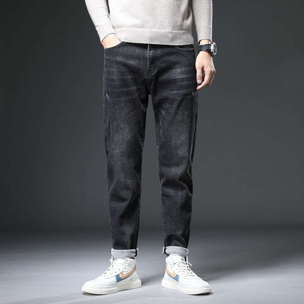 and winter jeans men's trousers slim straight autumn tide korean leg pants fashion versatile trend, Blue 
and winter jeans men's trousers slim straight autumn tide korean leg pants fashion versatile trend, Blue