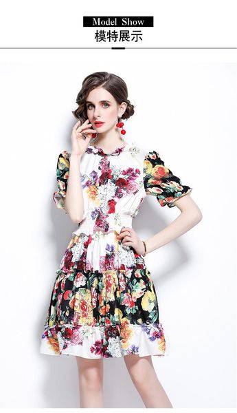 party dresses xo06184 fashion women 2021 spring dress luxury european design style, White;black
party dresses xo06184 fashion women 2021 spring dress luxury european design style, White;black