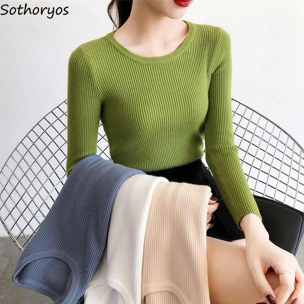 women's sweaters pullover women all-match slim long-sleeve knitted sweater o-neck solid simple fashion vintage ladies basic chic daily, White;black
women's sweaters pullover women all-match slim long-sleeve knitted sweater o-neck solid simple fashion vintage ladies basic chic daily, White;black