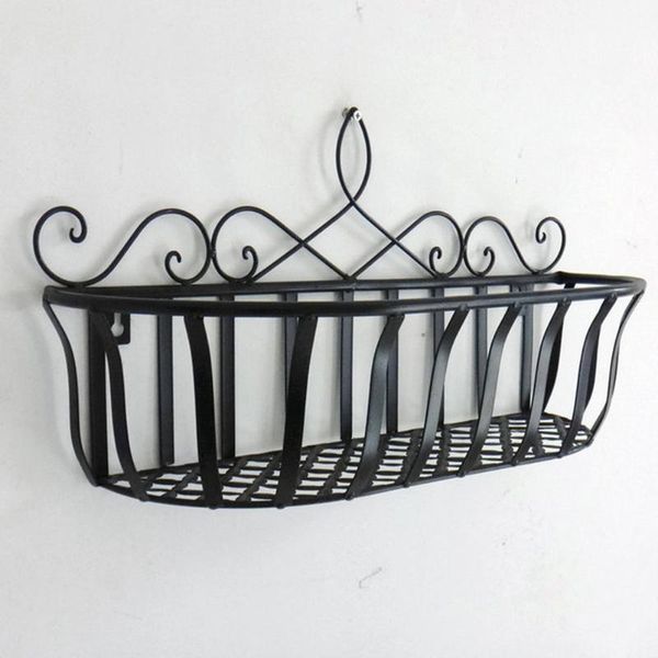 hooks & rails wall wrought iron shelf wall-mounted storage rack basket living room bedroom platform container (black)
hooks & rails wall wrought iron shelf wall-mounted storage rack basket living room bedroom platform container (black)
