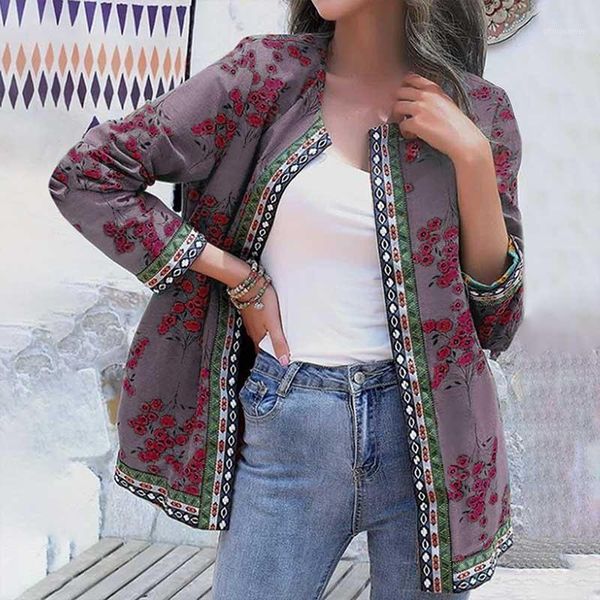 women's jackets women's 2022 autumn woman long sleeve loose suit o-neck floral printed pockets coat bohemian fashion casual holida, Black;brown
women's jackets women's 2022 autumn woman long sleeve loose suit o-neck floral printed pockets coat bohemian fashion casual holida, Black;brown