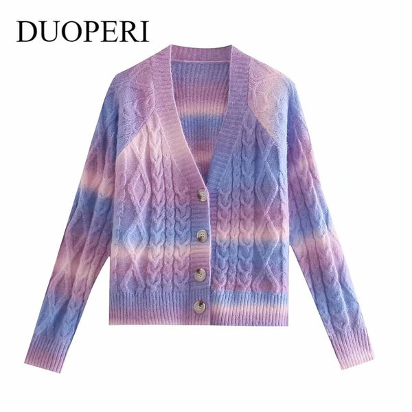 duoperi fashion tie dye knitted cardigan women vintage long sleeve v-neck single-breasted ribbed female knit sweater chic 210812, White
duoperi fashion tie dye knitted cardigan women vintage long sleeve v-neck single-breasted ribbed female knit sweater chic 210812, White