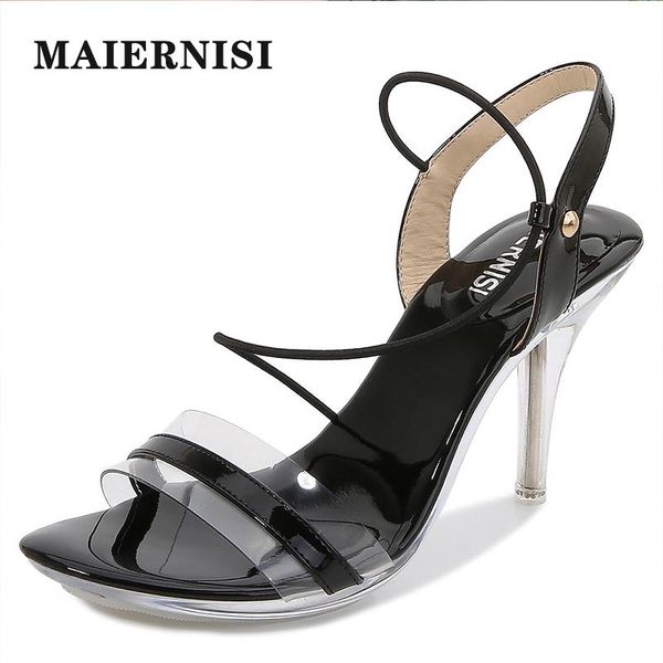 maiernisi 2021 summer sandals women ankle strap female shoes high-heeled round head transparent word crystal high heels 8cm, Black
maiernisi 2021 summer sandals women ankle strap female shoes high-heeled round head transparent word crystal high heels 8cm, Black