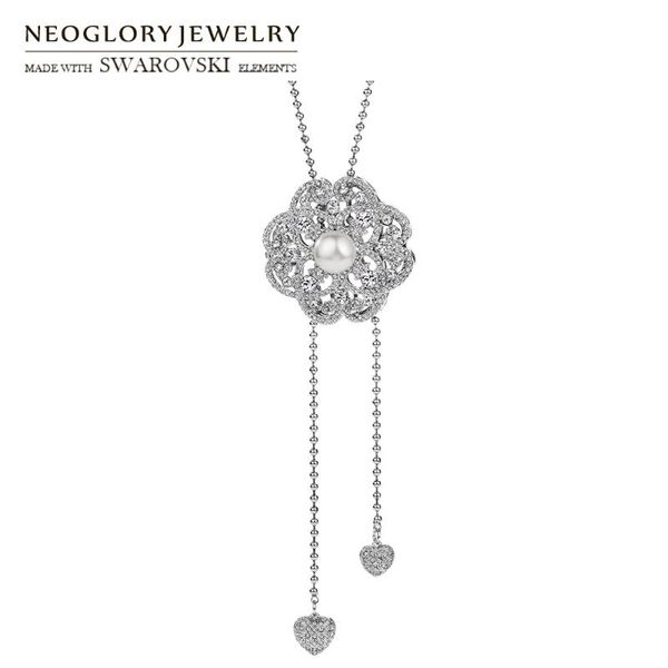 pendant necklaces neoglory austria rhinestone & simulated pearl charm luxuriant flower long necklace vintage classic copper women for trendy, Silver
pendant necklaces neoglory austria rhinestone & simulated pearl charm luxuriant flower long necklace vintage classic copper women for trendy, Silver
