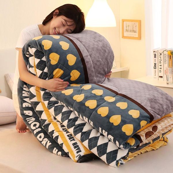 comforters & sets skin-friendly winter quilt thick warm soft quilts fleece print thicken comfortable beddings bed covers
comforters & sets skin-friendly winter quilt thick warm soft quilts fleece print thicken comfortable beddings bed covers