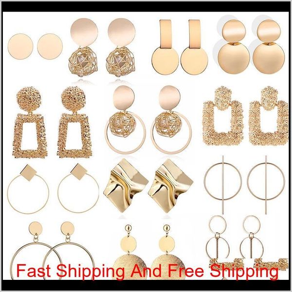 trendy fashion elegant metal hoop earring woman 2019 new vintage gold color korean statement drop earrings accessories brincos j jjlfg, Silver
trendy fashion elegant metal hoop earring woman 2019 new vintage gold color korean statement drop earrings accessories brincos j jjlfg, Silver