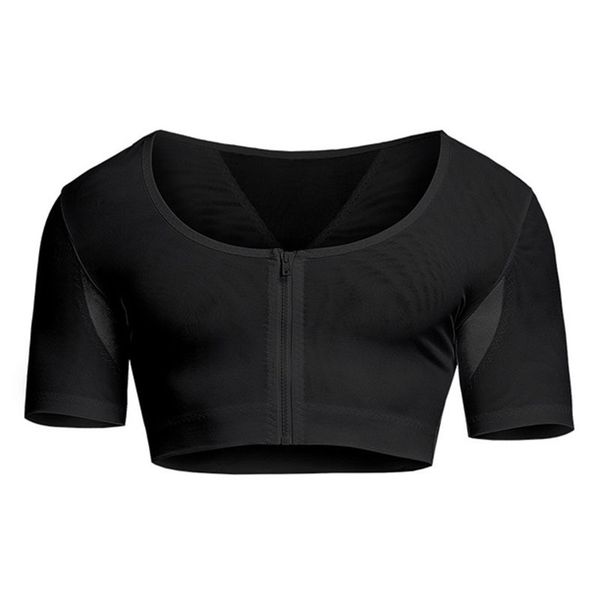 men shaper compression shirt gynecomastia posture corrector chest control body building corset sleeveless underwear vest, Black;brown
men shaper compression shirt gynecomastia posture corrector chest control body building corset sleeveless underwear vest, Black;brown
