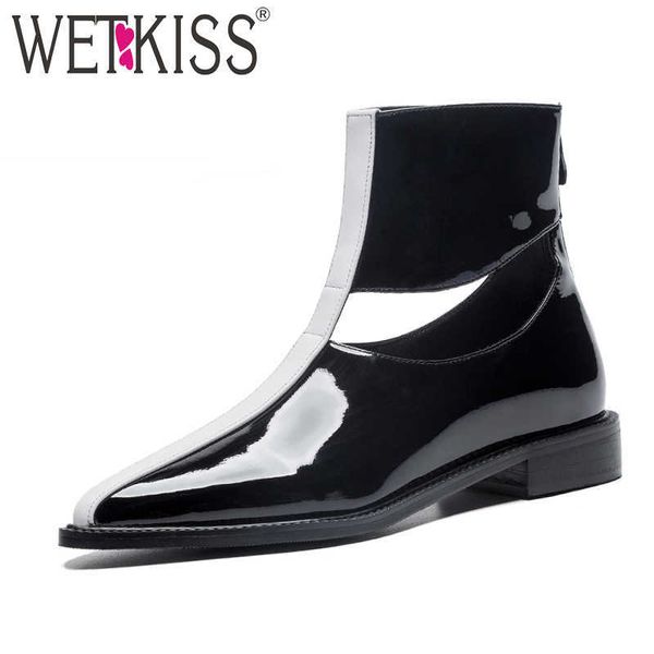 wetkiss thick low heels women boots pointed toe footwear zip female boot fashion patent leather shoes woman winter black 210630
wetkiss thick low heels women boots pointed toe footwear zip female boot fashion patent leather shoes woman winter black 210630