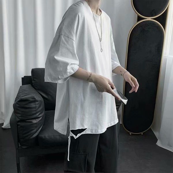 2021 new summer cotton ripped t shirt men's fashion casual short-sleeved t-shirt men streetwear korean loose hip-hop hole tshirt mens o, White;black
2021 new summer cotton ripped t shirt men's fashion casual short-sleeved t-shirt men streetwear korean loose hip-hop hole tshirt mens o, White;black